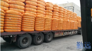 17.5米回程車裝壓縮的棉花包